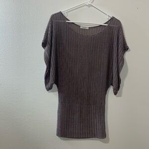 Poetry Hand Woven Top Lavender Size M So Pretty Used
